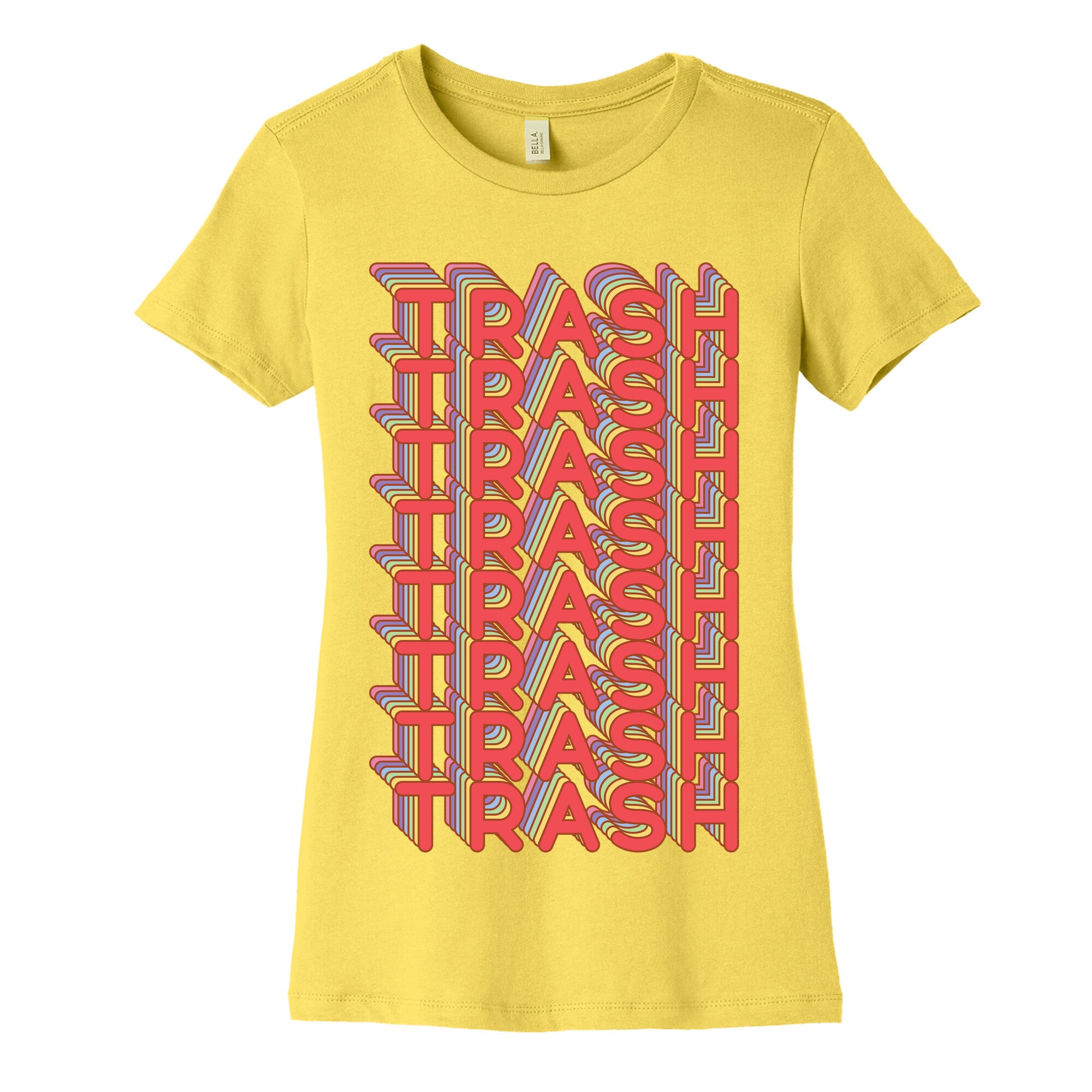 Trash Retro Rainbow Women's Cotton Tee